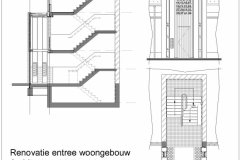 Verbouw entreeportaal woongebouw Vergiliusstraat Rotterdam